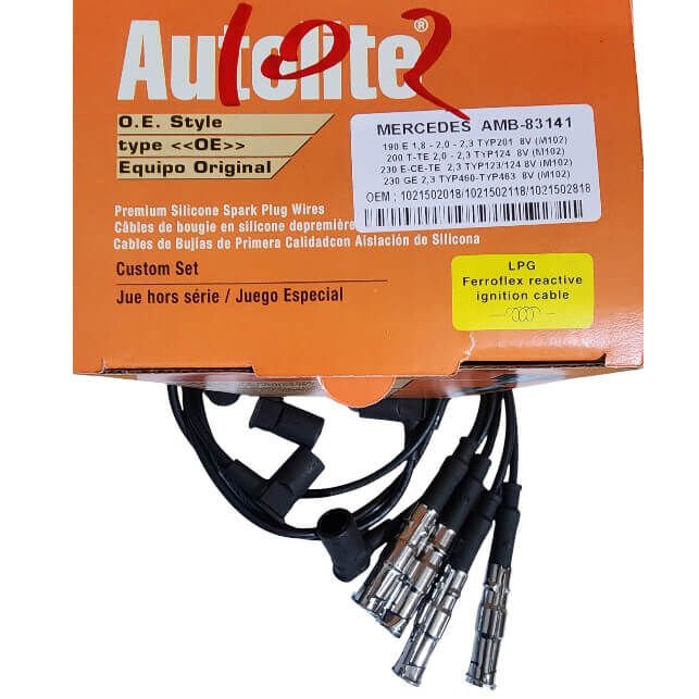 Buji Kablo Seti 5 Kablo  W123, W124, W201 Motor: M102  200E, 230E OEM 0300890466 Beru No: ZEF466