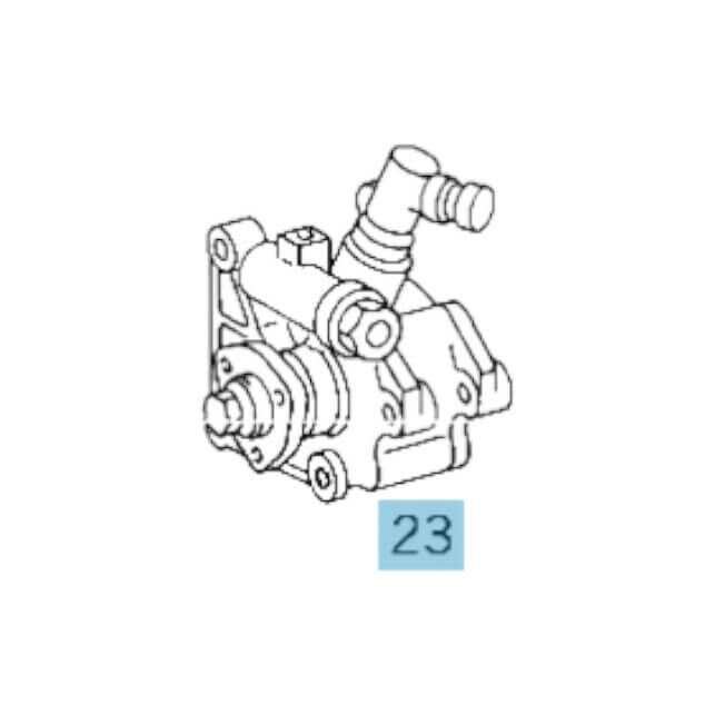 Direksiyon Pompası Vito W638, Motor: OM601 OEM A0024662301, A0024661101