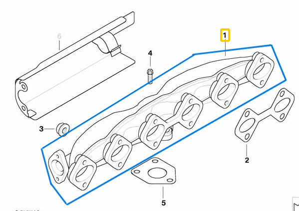Egzost Manifoldu BMW 3 Seri E46, 5 Seri E60, 7 Seri E65, X3 E83, X5 E53, M57N OEM 11627788422