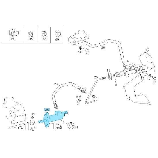 Debriyaj Merkezi Alt Sprinter W901, W902, W903, W904 OEM A0022952107