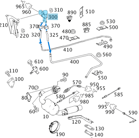 Egzoz Basınç Sensörü ML W164, C Seri W203, W204, E Seri W211, W212, S Seri W221, Vito W639, Sprinter W906, Motor: OM642, OM651 OEM A6429050100, A0061539528, A0071536128