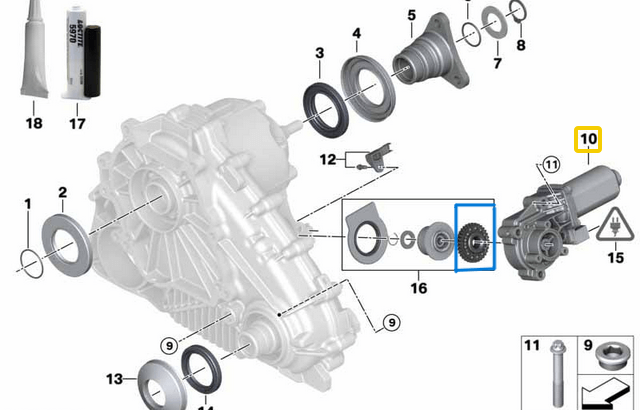 Şanzuman Ayar Motor Dişlisi BMW X3 E83, X5 E53, E70, X6 E71, E72 OEM 27102449709