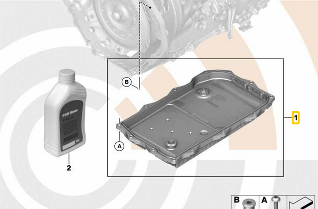 Otomatik Şanzuman Karteri BMW 1 Seri F20, F21, 3 Seri F30, F31, F34, G20, G28, 4 Seri G23, F36, 5 Seri F07, F10, F11, G30, 7 Seri F01, F02, G11, X1 E84, X3 F25, G01, G08, X5 E70, F15, G05 OEM 24118612901, 24117624192