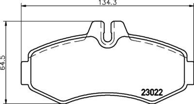 Fren Balatası Ön Vito W638 Bosch Tipi OEM A0004214110, A0034200120
