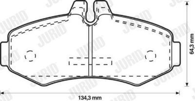 Fren Balatası Ön Vito W638 Bosch Tipi OEM A0004214110, A0034200120