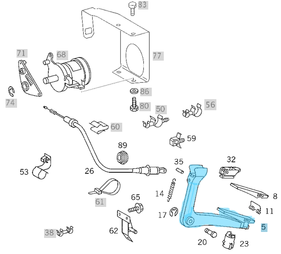 Gaz Pedalı Vito W638, Sprinter W901, W902, W903, W904 OEM A9013000304, A6383000104