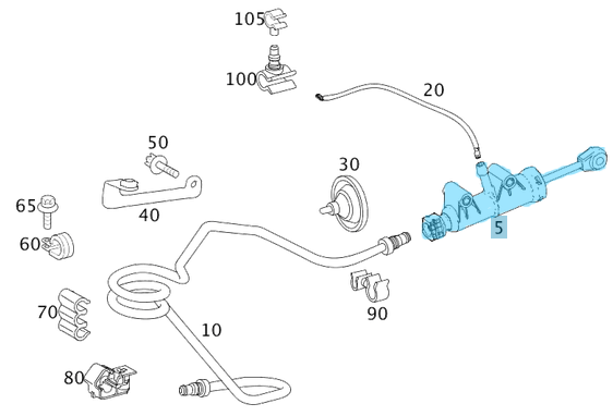 Debriyaj Merkezi Üst Vito W639 OEM  A6392900112, A6392900012